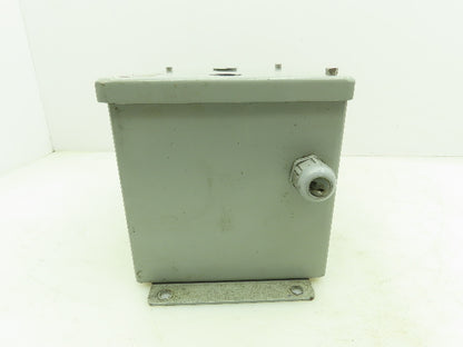 SCE 8x6x6" Steel Electrical Enclosure Junction Box with Euro 4 Terminal Blocks