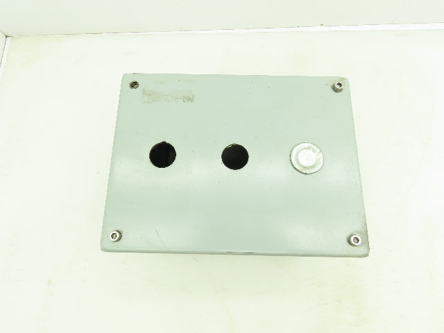 SCE 8x6x6" Steel Electrical Enclosure Junction Box with Euro 4 Terminal Blocks