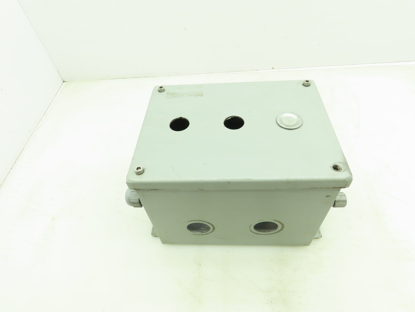 SCE 8x6x6" Steel Electrical Enclosure Junction Box with Euro 4 Terminal Blocks