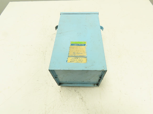 General Signal HS1F3AS Hevi-Duty Transformer 3KVA 240/480V -120/240V 1PH Type 3R