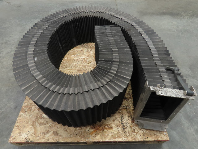 Rofin Sinar Laser Machine Bellows Accordion Way Cover ID 11.25x7.25" 14' Long