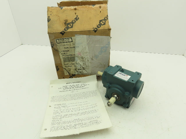 Dodge 13S05R Tigear 2 Worm Gearbox Reducer 5:1 Ratio 1.3Hp 350 RPM RH Output