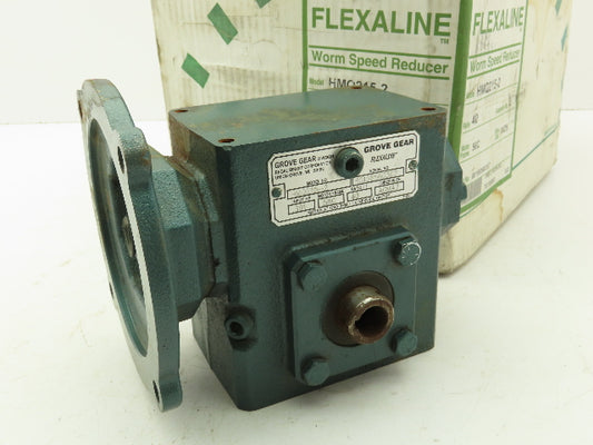 Grove Gear HMQ215-2 Flexaline Gearbox 40:1 Reducer .39Hp 44 RPM Hollow Shaft 56C