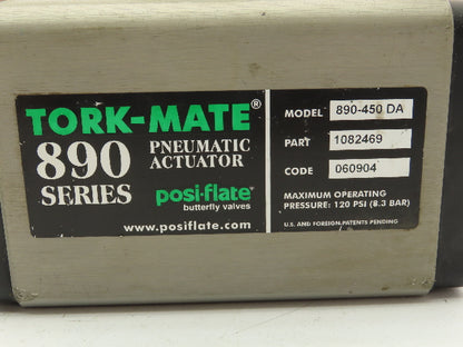 Posi-Flate 890-450 DA Tork-Mate 890 Pneumatic Dbl Acting Valve Actuator 120 PSI