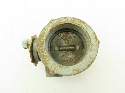 North American Mfg 1122-6 Gas Burner Control Butterfly Valve 3" NPT Threaded