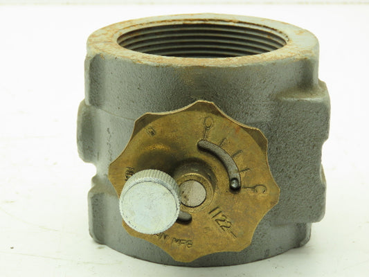 North American Mfg 1122-6 Gas Burner Control Butterfly Valve 3" NPT Threaded