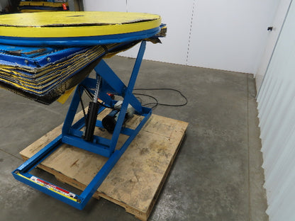 Bishamon L2K-TT 2000lb Hydraulic Scissor Lift Table 43" Rotating Top 115V 1 Ph