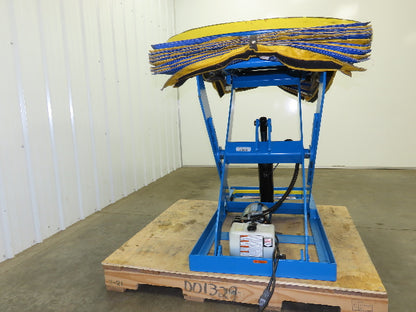Bishamon L2K-TT 2000lb Hydraulic Scissor Lift Table 43" Rotating Top 115V 1 Ph