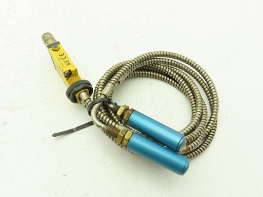 Banner SM312FQD Mini Beam Proximity Sensor IAT23SM600 Fiber Optic Leads