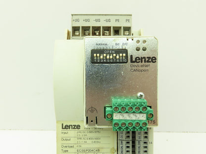 Lenze ECSEP004C4B ECS Servo Drive 4 Amp 3 Ph 480V DeviceNet 2175