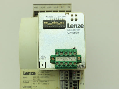 Lenze ECSEP016C4B ECS Servo Drive 16 Amp 3 Ph 480V DeviceNet 2175