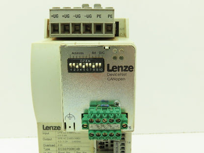Lenze ECSEP008C4B ECS Servo Drive 8 Amp 3 Ph 480V DeviceNet 2175