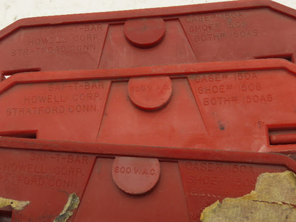Saf-T-Bar 150A Case for 150 Amp Collector Shoe Assembly Lot of 3