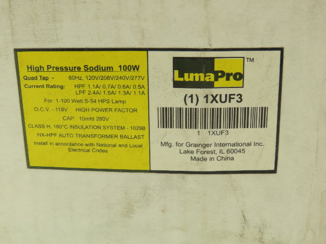 LumaPro  HID Ballast Kit 100W 1-Lamp High Pressure Sodium