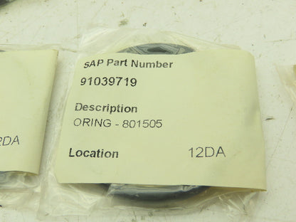 SPX APV J801505 Rubber O-Ring Black NBR 2.5x2.125x0.1875"  Lot of 11
