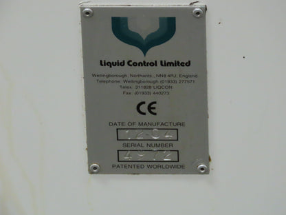 Liquid Control Pneumatic Cylinder Pump 14 Gal Tank Liquid Dispensing