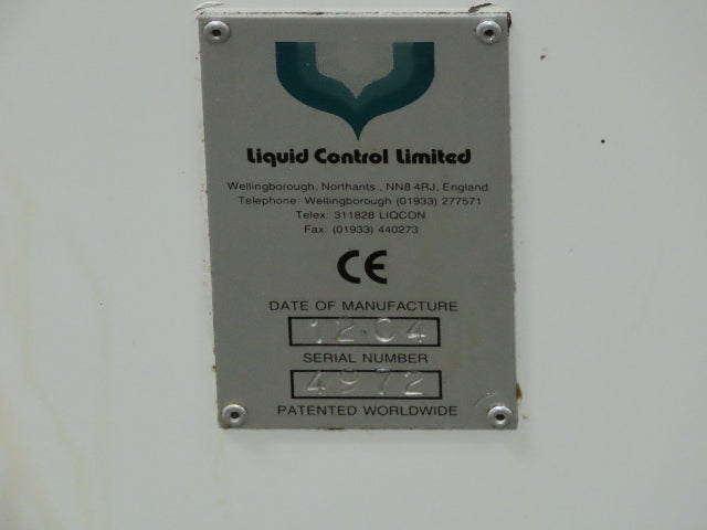 Liquid Control Pneumatic Cylinder Pump 14 Gal Tank Liquid Dispensing