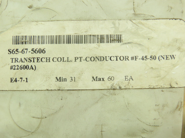 Conductix F-45-50 Copper Head Conductor Rail Joint F35 PT 4 Bolt Lot of 5