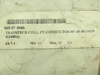 Conductix F-45-50 Copper Head Conductor Rail Joint F35 PT 4 Bolt Lot of 5