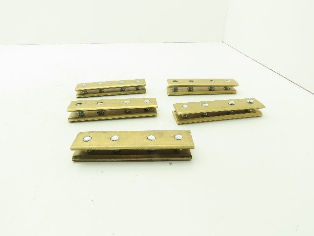 Conductix F-45-50 Copper Head Conductor Rail Joint F35 PT 4 Bolt Lot of 5