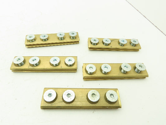 Conductix F-45-50 Copper Head Conductor Rail Joint F35 PT 4 Bolt Lot of 5