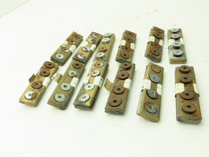 Conductix F-45-50 Copper Head Conductor Rail Joint F35 PT 4 Bolt Lot of 12