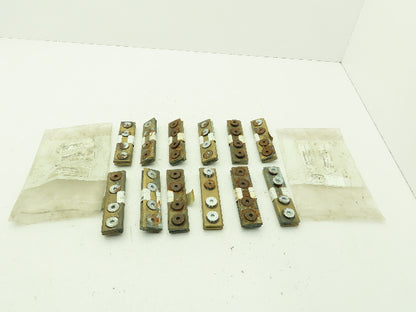 Conductix F-45-50 Copper Head Conductor Rail Joint F35 PT 4 Bolt Lot of 12