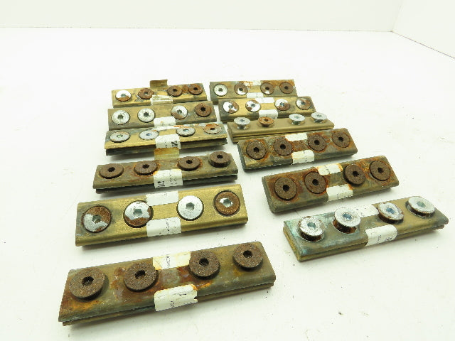 Conductix F-45-50 Copper Head Conductor Rail Joint F35 PT 4 Bolt Lot of 12