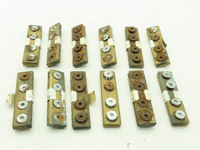 Conductix F-45-50 Copper Head Conductor Rail Joint F35 PT 4 Bolt Lot of 12