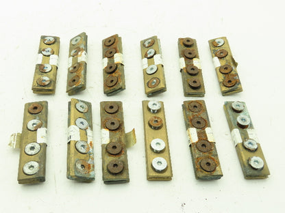 Conductix F-45-50 Copper Head Conductor Rail Joint F35 PT 4 Bolt Lot of 12