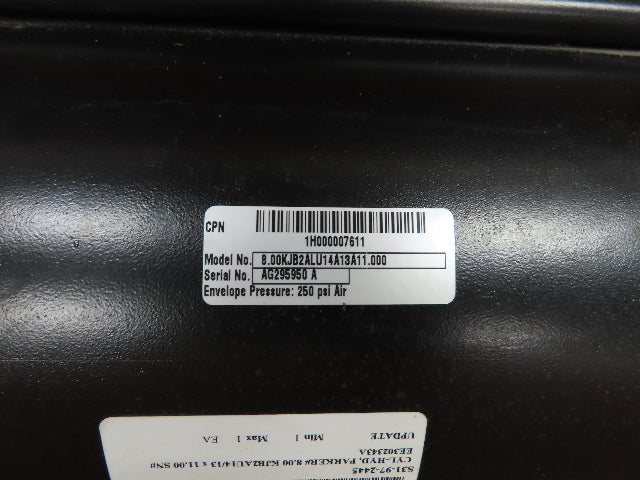 Parker 2A Series Pneumatic Air Cylinder 8" Bore 11" Stroke Double Rod 250 PSI
