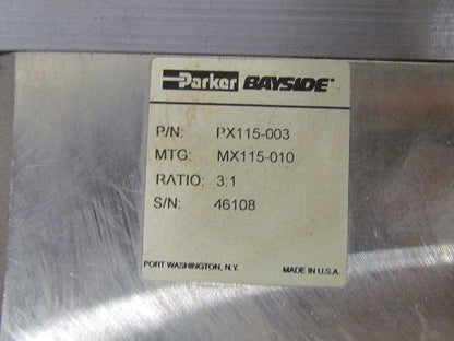 Parker EMX060995 Electric Ball Screw Actuator Cylinder MPP1153P6S-KPSN Motor