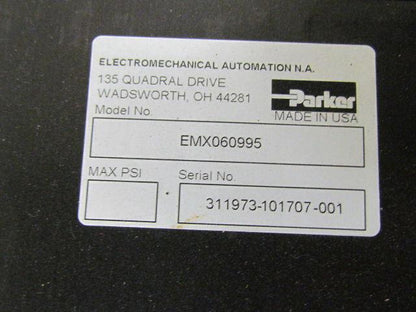 Parker EMX060995 Electric Ball Screw Actuator Cylinder MPP1153P6S-KPSN Motor