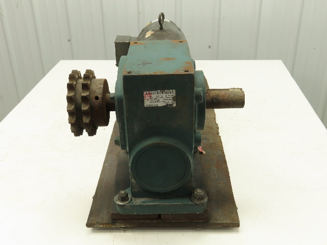 Baldor BM3707 Inline Gearmotor 5Hp 230/460V 3PH 15:1 Tigear Reducer 115 RPM
