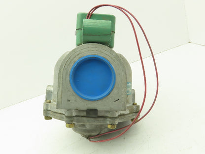 Asco  JB821493 Pneumatic Solenoid Valve 2 Way 2-1/2 NPT NO 120V Fuel Gas 5PSI