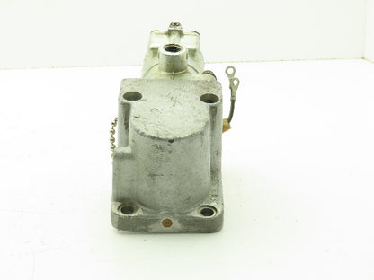 Parker KO65 Pilot Solenoid Valve 3 Way 120VDC Attached To A 3-1/2" Manifold