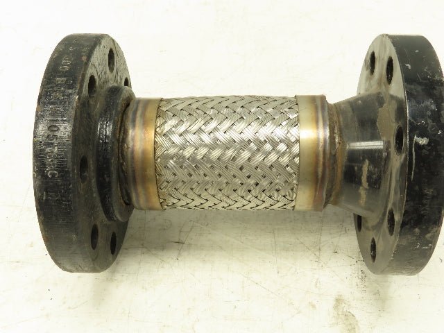 3"x 12" Flanged Stainless Braided Flex Hose Pipe Expansion Joint 8-Bolt #300