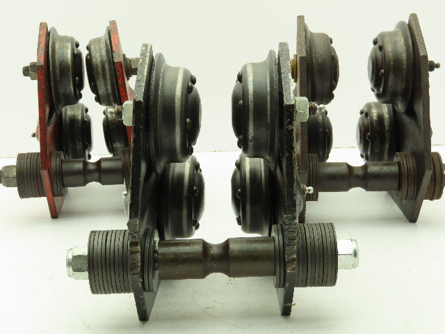 Saginaw 7927 Trolly 1/2 Ton 1000 LBS 3-6" I-Beam Hoist Crane Lot of 3
