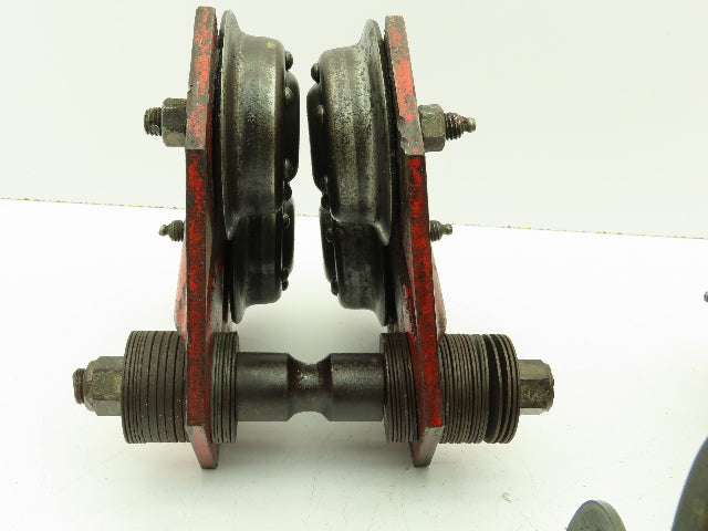 Saginaw 7927 Trolly 1/2 Ton 1000 LBS 3-6" I-Beam Hoist Crane Lot of 3