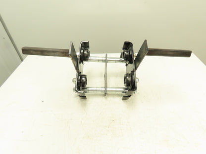 CM Model CBTP 1 Ton 2000 LBS Push Trolley 2.3-8.7" I-Beam 1" Square Tubing