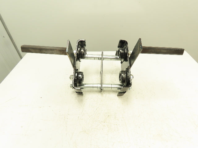CM Model CBTP 1 Ton 2000 LBS Push Trolley 2.3-8.7" I-Beam 1" Square Tubing