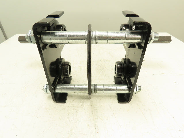 CM Model CBTP 1 Ton 2000 LBS Push Trolley 2.3-8.7" I-Beam 1" Square Tubing