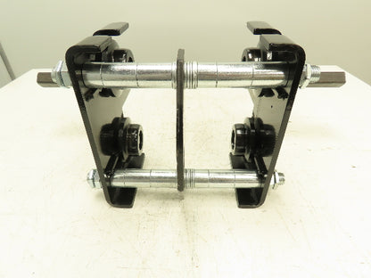 CM Model CBTP 1 Ton 2000 LBS Push Trolley 2.3-8.7" I-Beam 1" Square Tubing