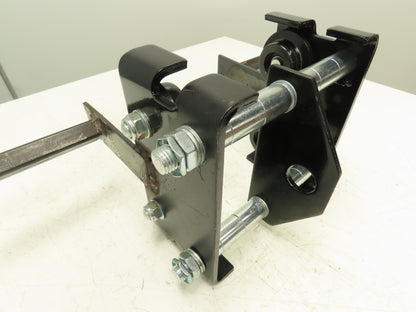 CM Model CBTP 1 Ton 2000 LBS Push Trolley 2.3-8.7" I-Beam 1" Square Tubing