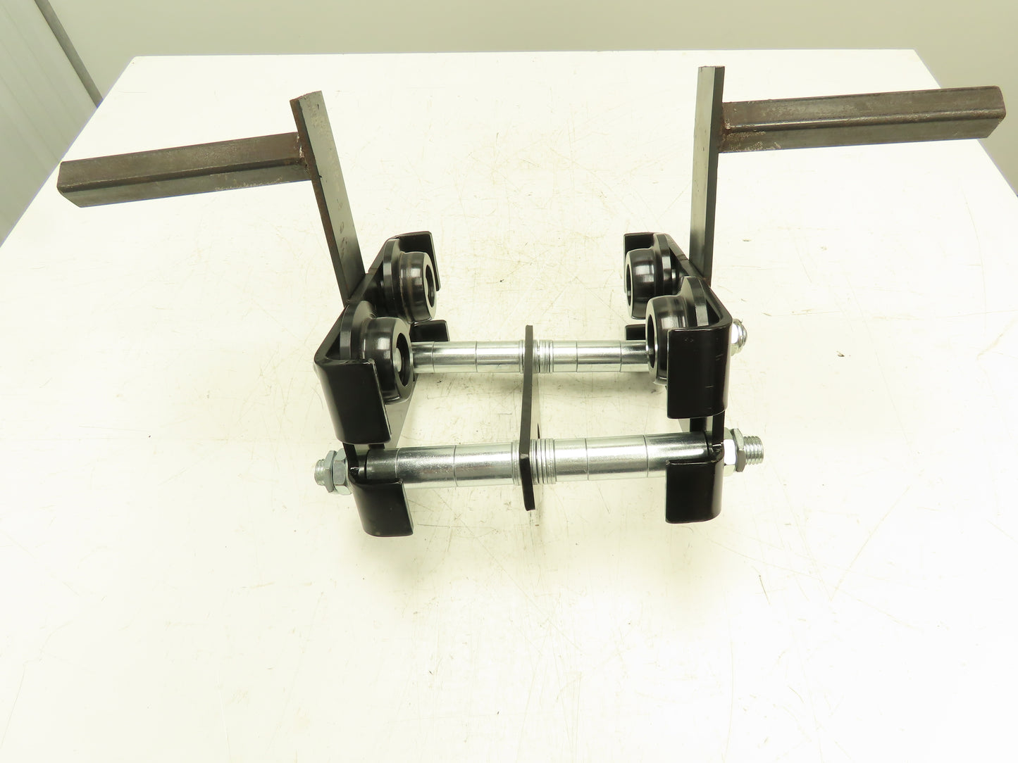CM Model CBTP 1 Ton 2000 LBS Push Trolley 2.3-8.7" I-Beam 1" Square Tubing