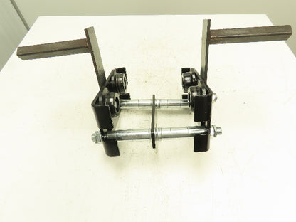 CM Model CBTP 1 Ton 2000 LBS Push Trolley 2.3-8.7" I-Beam 1" Square Tubing
