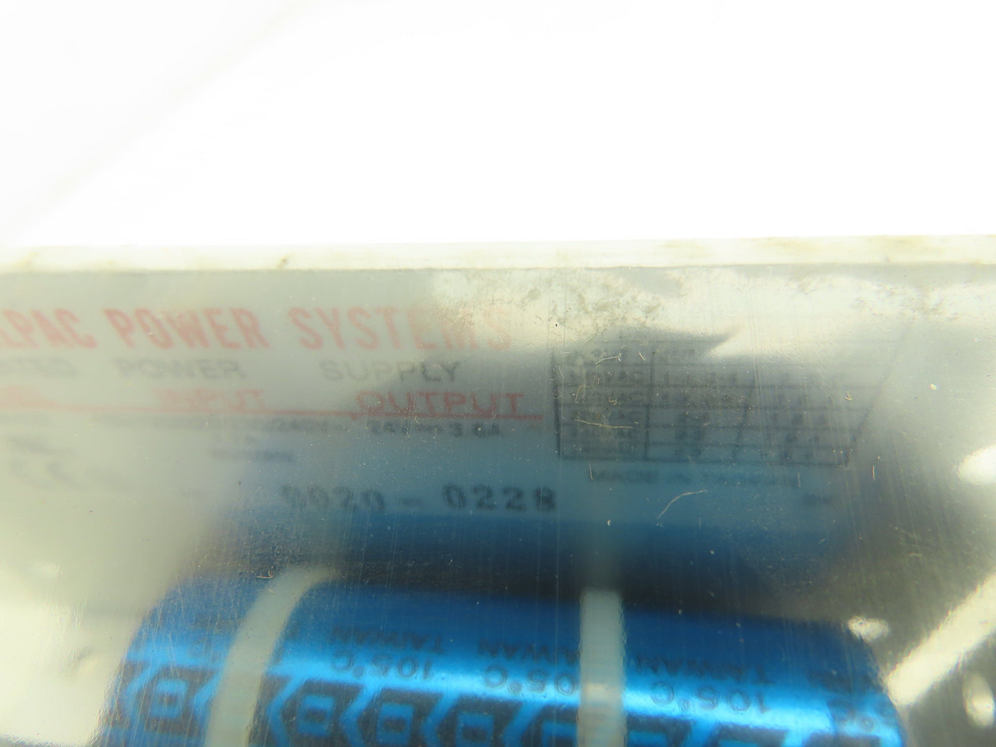 Elpac SS24-3.6 Regulated Power Supply 24VDC 3.6A Output 100-240V Input