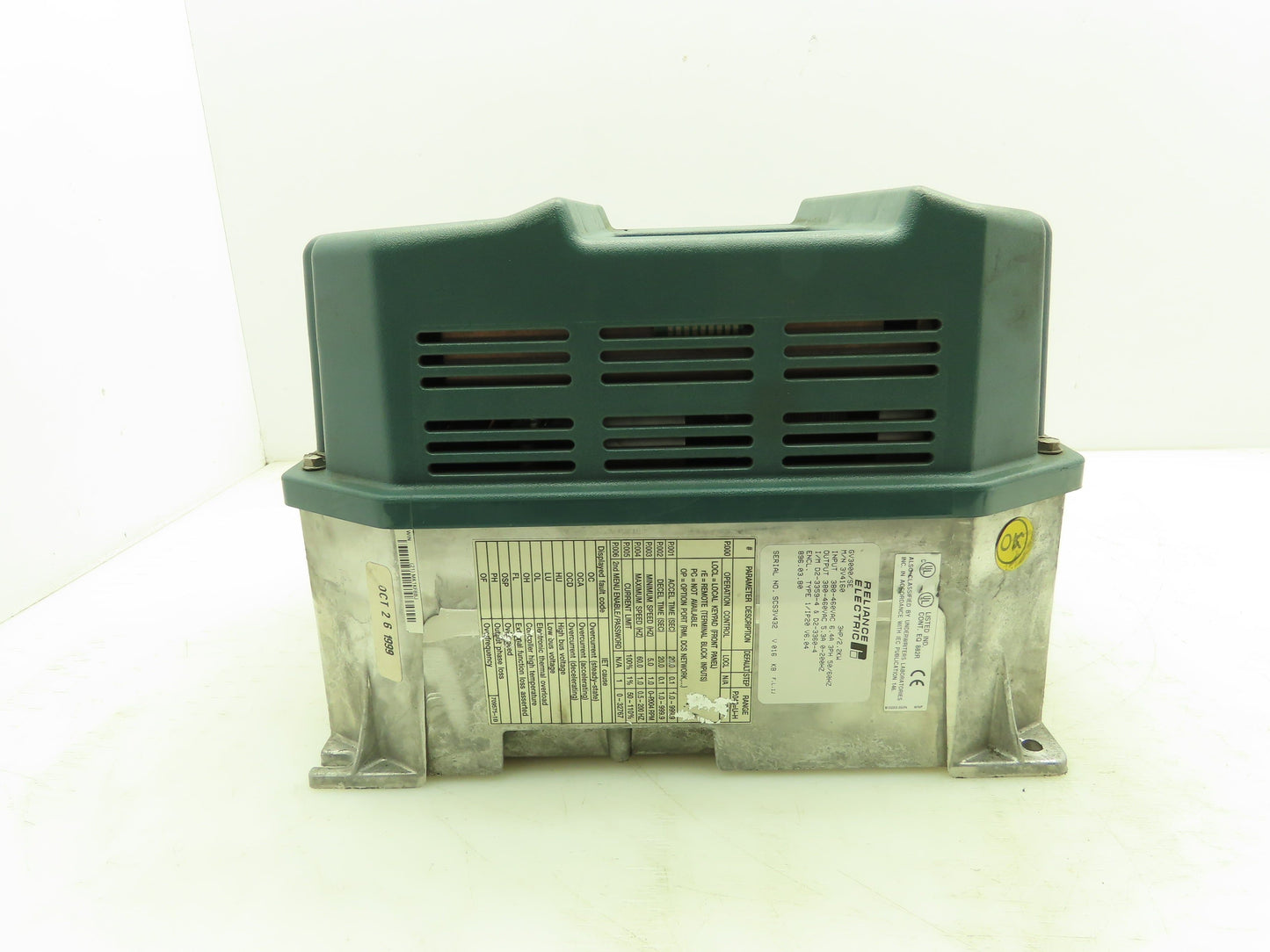 Reliance Electric 3V4160 Sensorless Enhanced AC Drive 3Hp 460V 3Ph