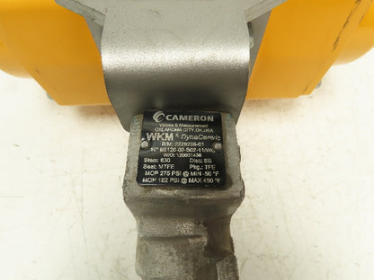 Cameron WKM DynaCentric Stainless 10" Butterfly Valve El-O-Matic ES0600 Actuator