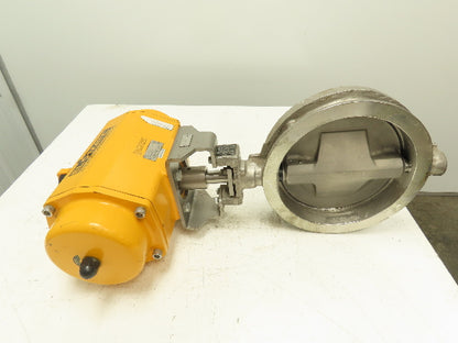 Cameron WKM DynaCentric Stainless 10" Butterfly Valve El-O-Matic ES0600 Actuator